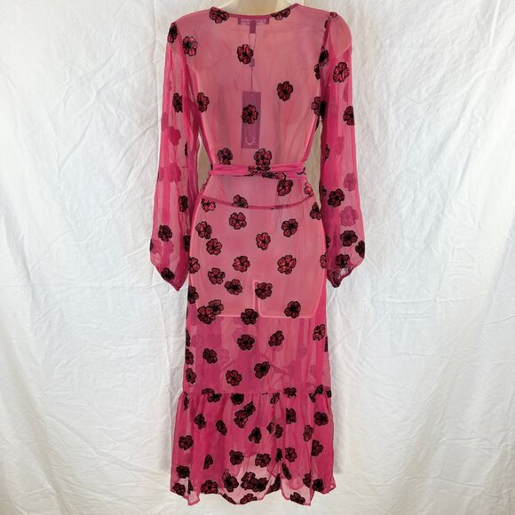 For Love & Lemons Heather Scarf Sheer Midi Dress $237 - Picture 5 of 12